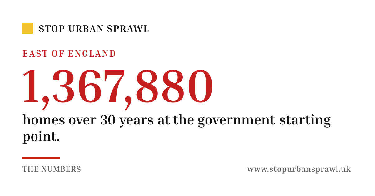 East of England: homes over 30 years