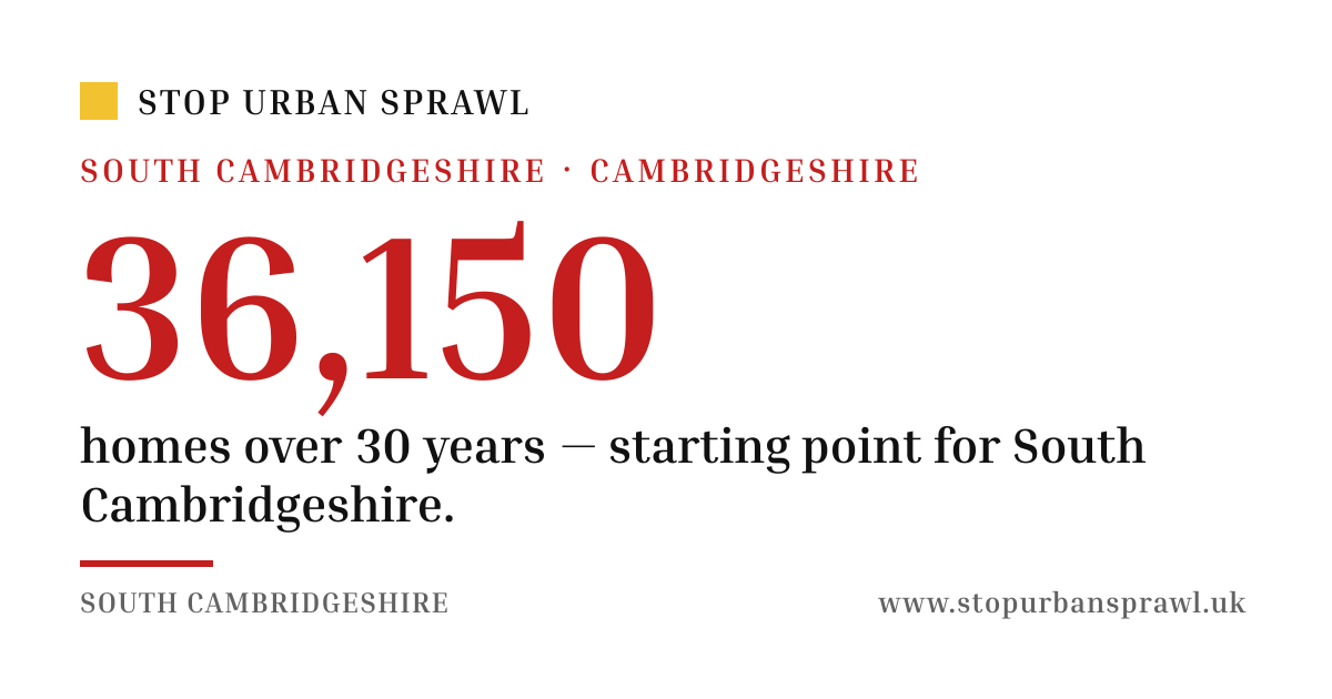 South Cambridgeshire: homes over 30 years