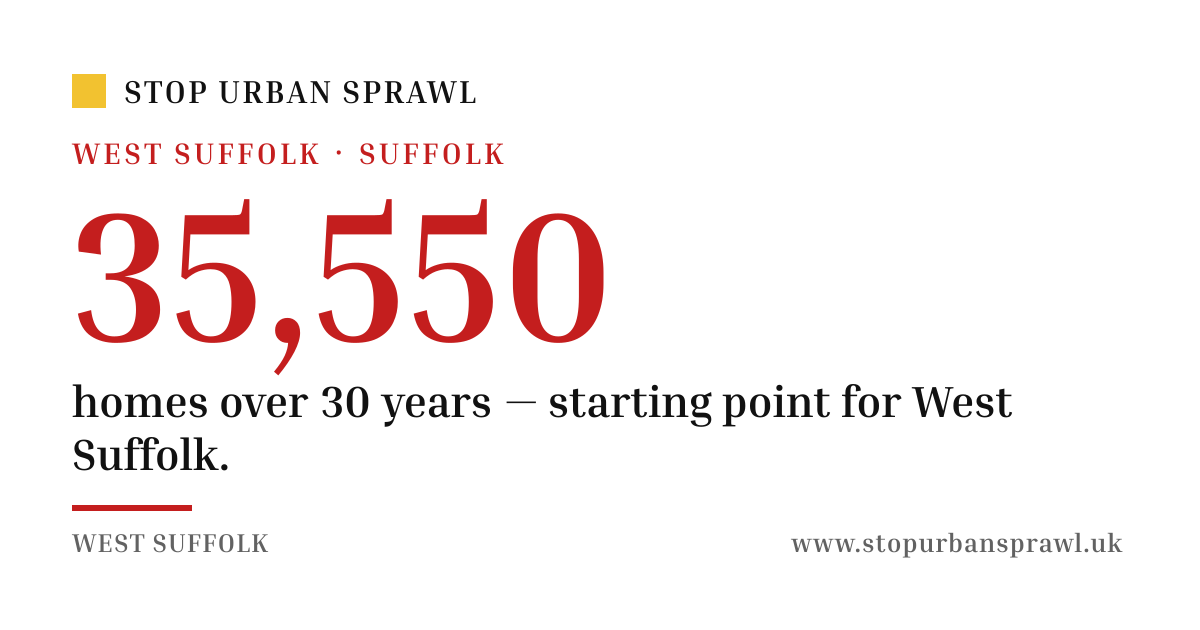 West Suffolk: homes over 30 years